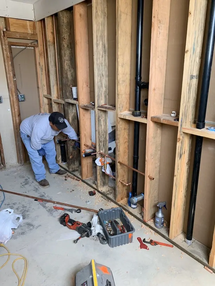 Commercial rough-in plumbing for Water Heater Replacement in West Medford